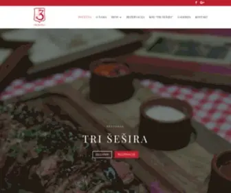 Trisesira.rs(Restoran Tri) Screenshot