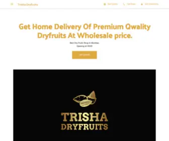 Trishadryfruits.com(Welcome) Screenshot