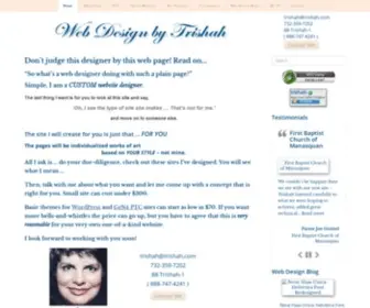 Trishah.com(Web Design by Trishah Home) Screenshot