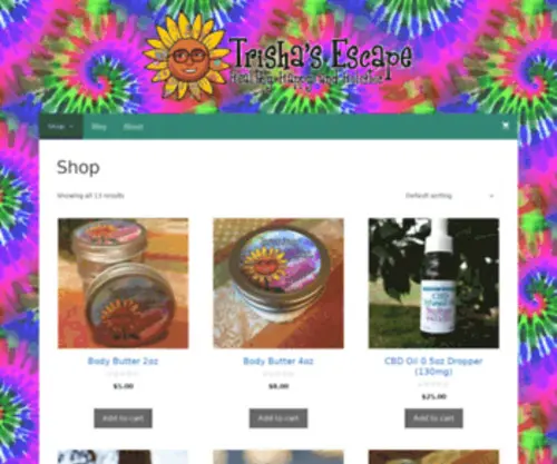 Trishasescape.com(Healthy, Happy, and Holistic) Screenshot