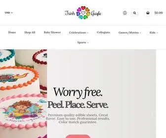 Trishgayle.com(Trish Gayle Custom Edible Dessert Decor) Screenshot