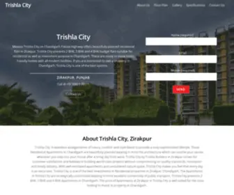 Trishlacity.com(Flats in zirakpur) Screenshot