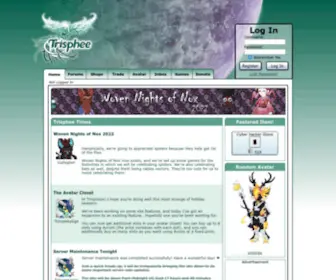 Trisphee.com(Avatar Community Site) Screenshot