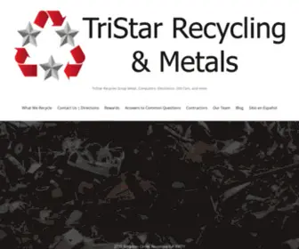 Tristarrecycling.com(TriStar Recycling & Metals) Screenshot