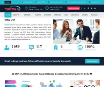 Tritansolutions.in(ERP MLM Ecommerce Algo Software Development Company in Delhi) Screenshot