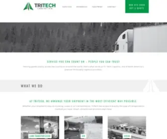 Tritechlogistics.com(Third Party Logistics Provider) Screenshot