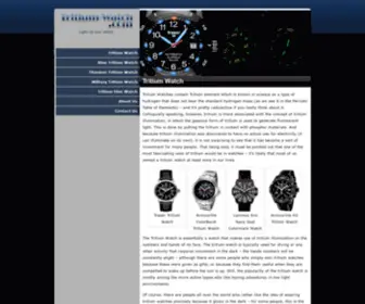 Tritium-Watch.com(Tritium Watches contain the element Tritium which) Screenshot
