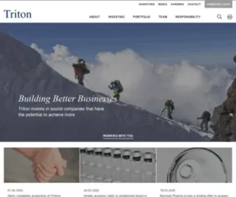 Triton-Partners.com(Triton is an investment firm) Screenshot