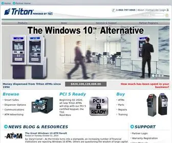 Tritonatm.com(Triton Systems) Screenshot