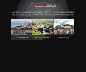 Tritonaustin.com(Custom Homebuilder) Screenshot