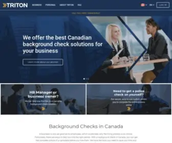 Tritoncanada.ca(Triton Canada) Screenshot