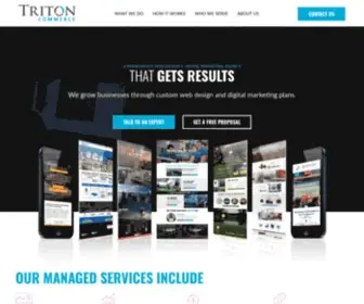 Tritoncommerce.com(Minneapolis Web Design & Digital Marketing Agency) Screenshot