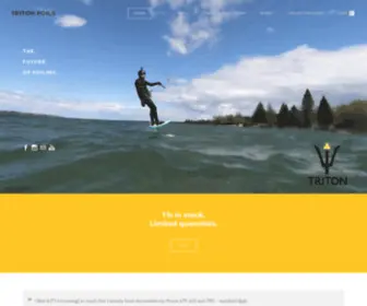 Tritonfoils.com(TRITON FOILS) Screenshot