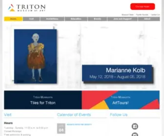 Tritonmuseum.org(Triton Museum of Art) Screenshot