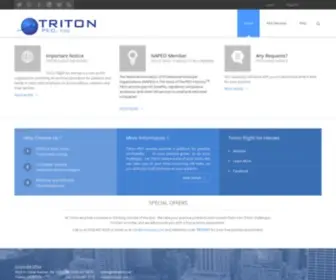 Tritonpeo.com(TritonPeo > Home) Screenshot