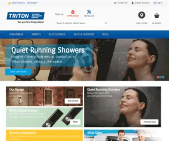 Tritonshowers.ie(Triton Showers) Screenshot