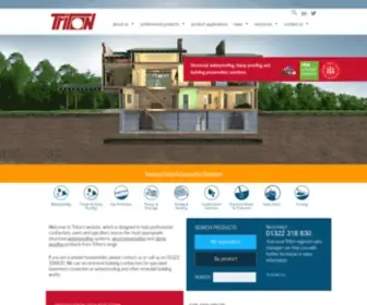 Tritonsystems.co.uk(Basement waterproofing products) Screenshot