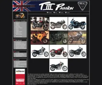 Triumph-T3-Passion.info(TRIUMPH T3 PASSION : LE SITE des Triumph T300 et Tet 4 cylindres de 750 à 1200) Screenshot