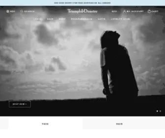 Triumphanddisaster.co.nz(We are a modern day Apothecary & Natural Skincare foundry from NZ) Screenshot