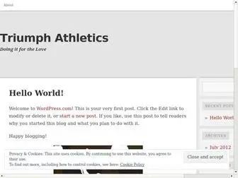 Triumphathletics.com(Triumph Athletics) Screenshot