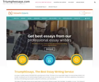 Triumphessays.com(Enjoy Our Best Essay Writing Service and Your Academic Life Cool) Screenshot