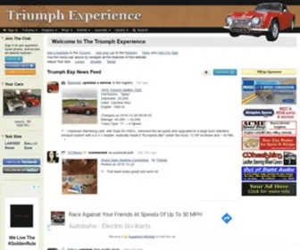 Triumphexp.com(Triumph Sportscar Owners Club) Screenshot
