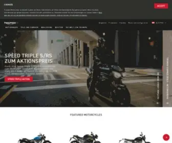 Triumphmotorcycles.at(Triumphmotorcycles) Screenshot