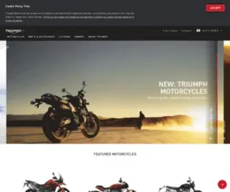 Triumphmotorcycles.co.kr(Triumph Motorcycles) Screenshot