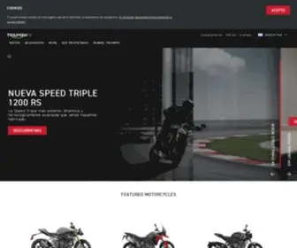 Triumphmotorcycles.com.ar(Triumph Motos) Screenshot