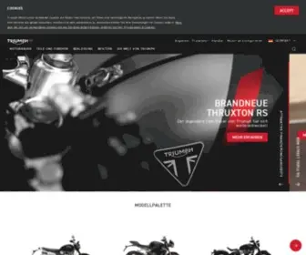 Triumphmotorcycles.de Screenshot