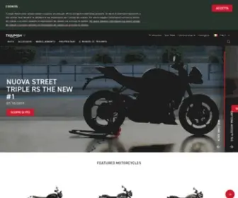 Triumphmotorcycles.it Screenshot