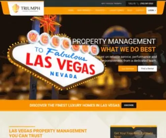 Triumphpropertymanagement.com(A local property management service) Screenshot