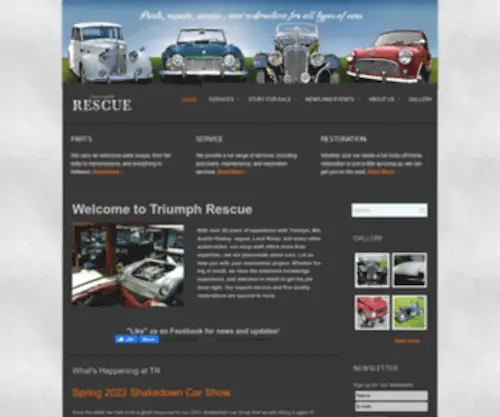 Triumphrescue.com(What's Happening at Triumph Rescue) Screenshot