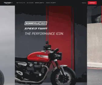 Triumphromania.ro(Triumph Motorcycle Romania) Screenshot