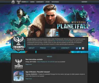 Triumphstudios.com(Triumph Studios) Screenshot