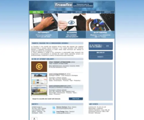 Triumtec.it(REALIZZAZIONE SITI INTERNET VOLANTINI BIGLIETTI CAGLIARI) Screenshot