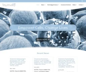 Triumvira.com(Triumvira Immunologics) Screenshot