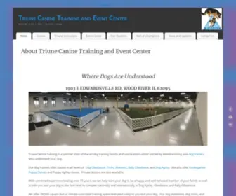 Triunecanine.com(Triune Canine Training) Screenshot