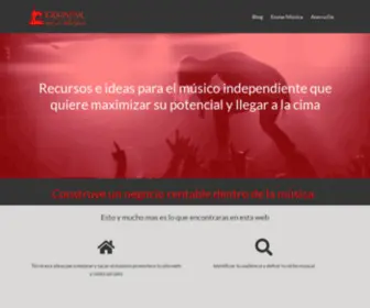 Triunfarenlamusica.com(Recursos para el músico independiente) Screenshot