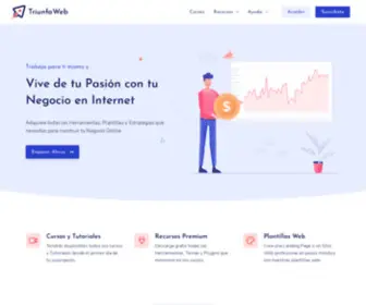 Triunfaweb.net(Vive de tu Pasión con tu Negocio en Internet) Screenshot