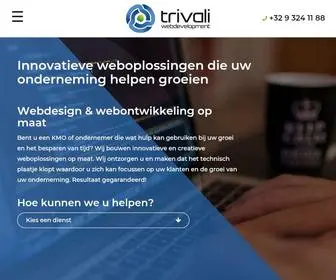 Trivali.be(Webdesign en webontwikkeling op maat) Screenshot