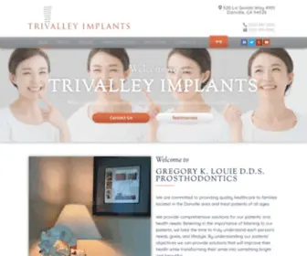 Trivalleyimplants.com(Dentist Danville) Screenshot