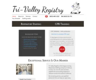 Trivalleyreg.com(Respiratory Staffing) Screenshot