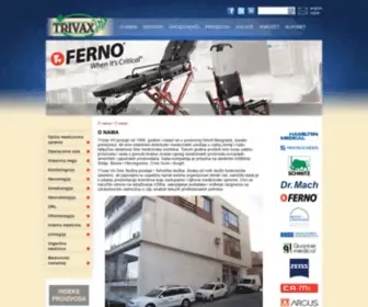 Trivax.com(Medicinska oprema Trivax Beograd) Screenshot