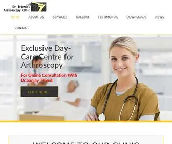 Trivediarthroscopyclinic.com(Dr.Trivedi's Arthroscopy clinic) Screenshot