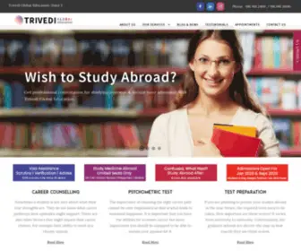 Trivedige.com(Trivedi Global Education) Screenshot