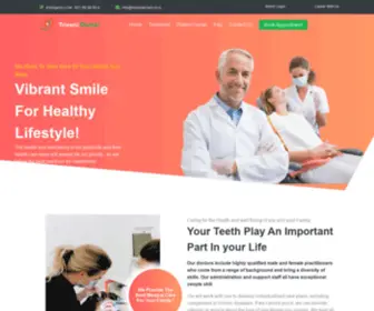 Trivenidentals.com(Triveni Dental) Screenshot