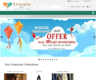 Triveniethnics.com(Indian Ethnic Wear Online Shopping) Screenshot