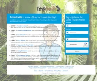 Triviagorilla.com(TriviaGorilla) Screenshot