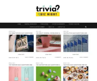 Triviaquiznight.com(Triviaquiznight) Screenshot